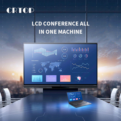 Phòng họp 4K HD Màn hình LCD Điều khiển từ xa Tất cả trong một Bảng điều khiển