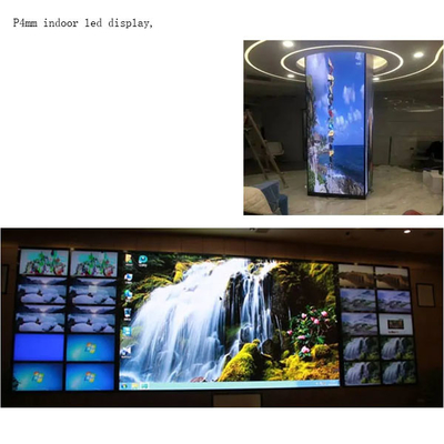 Làm mới cao màn hình video Led trong nhà P4mm Lớp bảo vệ IP20