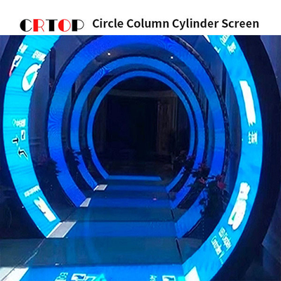 Cài đặt hấp phụ màn hình LED cuộn linh hoạt P2.5mm trong nhà