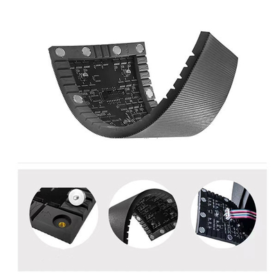 Cài đặt hấp phụ màn hình LED cuộn linh hoạt P2.5mm trong nhà