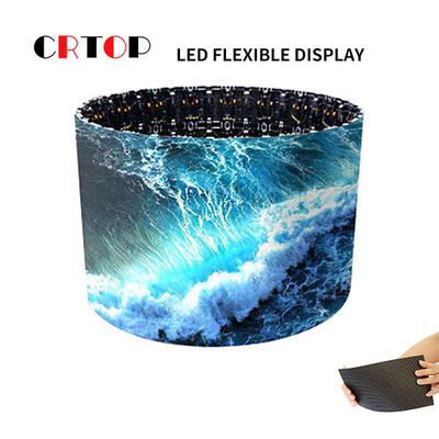 Làm mới cao Màn hình LED linh hoạt có thể lập trình P1.875mm Uốn đàn hồi